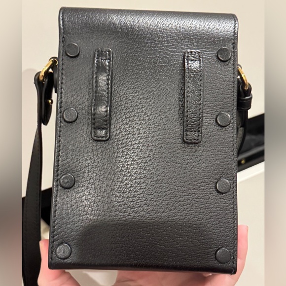 GUCCI BLACK LEATHER HORSEBIT 1955 MINI SHOULDER BAG - Picture 13 of 17